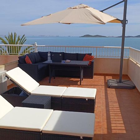 Top Floor Apartment Beachhouse, Beautiful Sea View, On The Beach! 卡塔赫纳 外观 照片